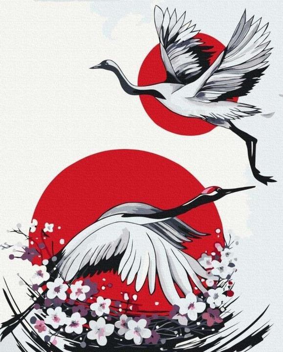 Immagine prodotto Twoje Hobby Malen nach Zahlen - Japanischer Kranich 40x50cm