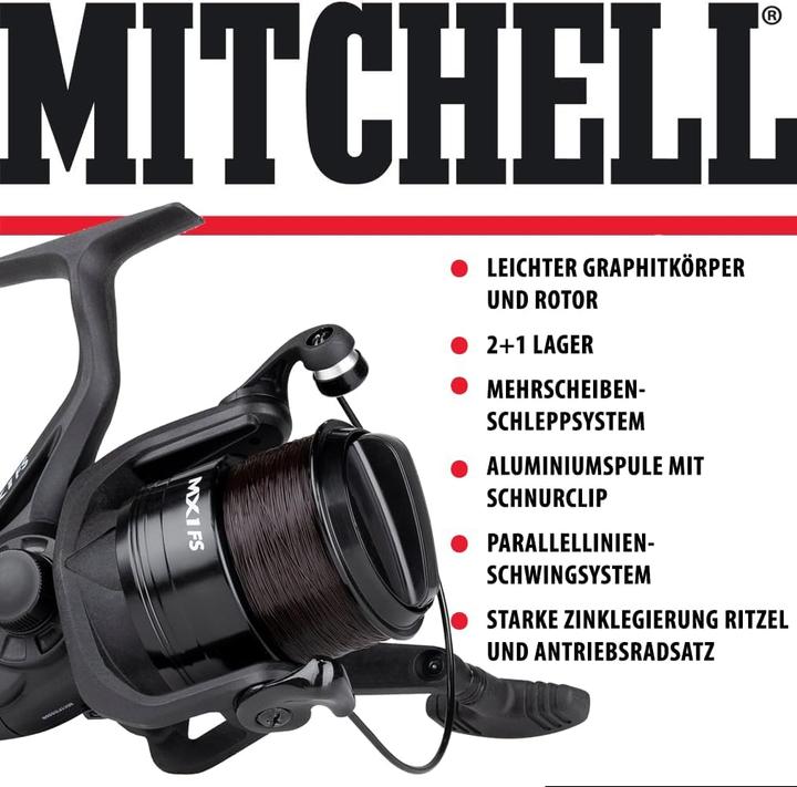 Actual product image Mitchell Freilauf-Spinnrolle MX1 FS 6500 ohne Schnur