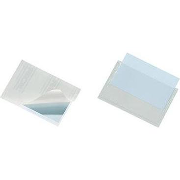 Thumbnail - Durable, Ordner Zubehör, Selbstklebetasche POCKETFIX 10,4 x 3,2 cm (B x H) Weichfolie transparent 10 St./Pack.