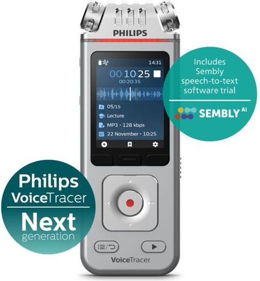 Actual product image Philips DVT4115 Digital Voice Tracer (8 GB)