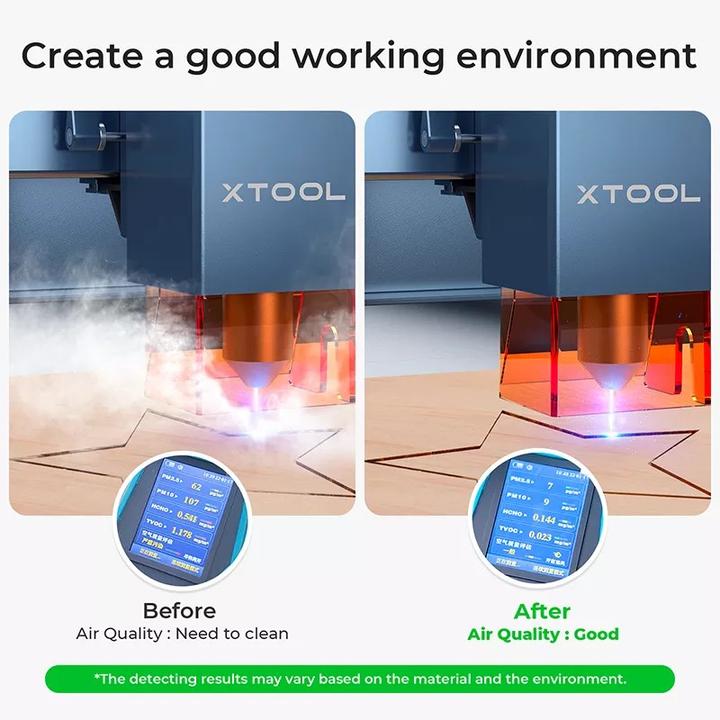 Actual product image XTool makeblock smoke purifier