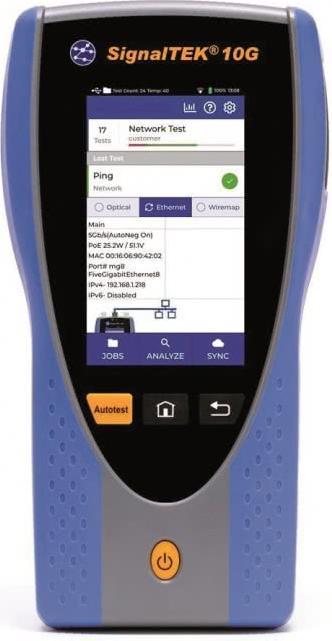 Immagine prodotto Trend Networks SignalTEK 10G NT Ethernet R157002 Trobuleshooter e tester di larghezza di banda