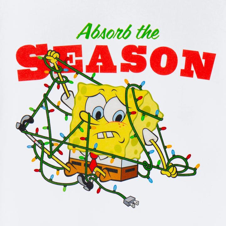 Produktbild Spongebob Squarepants Absorb The Season TShirt weihnachtliches Design (XXL)