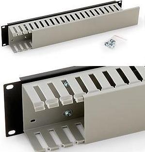 Produktbild Triton RAC-VP-X04-A1 - Einseitiger 19-Zoll-Kunststoffkabelkanal, 2 HE