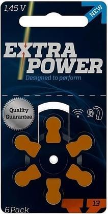 Image du produit Extra Power Piles pour appareils auditifs Wsa, taille 13, paquet de 6 (6 pcs, Spécifique à l'appareil)