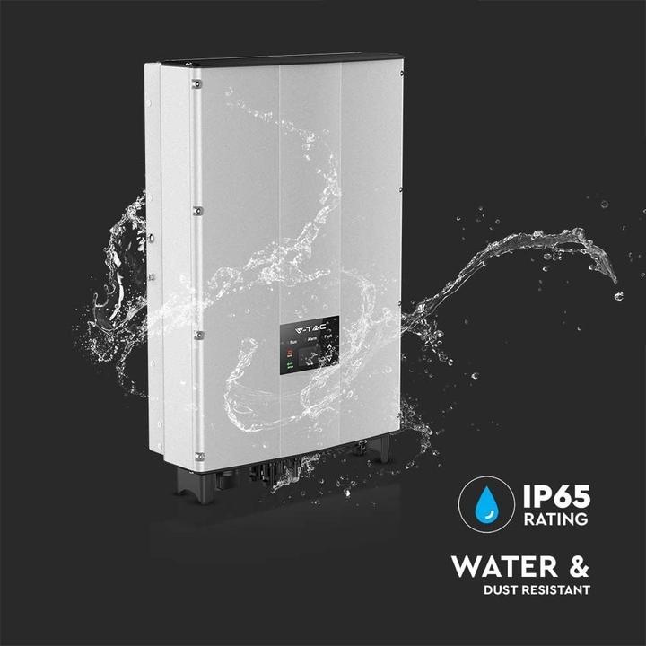 Produktbild V-TAC VT6608305 8 kW netzgekoppelter SolarWechselrichter LCDDisplay DCSchalter dreiphasig