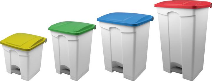 Immagine prodotto Helit Cestino per carta straccia 18 l H331xØ315 mm con bordo maniglia plastica grigio chiaro (18 l)