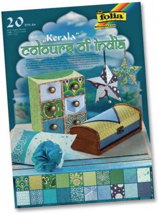 Productafbeelding Folia Motief Blok India Kerala (170 g/m², 20 x)