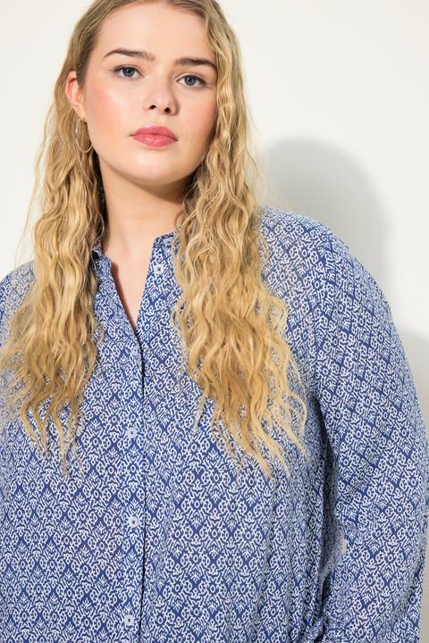 Produktbild Studio Untold Hemdbluse, Boxy Shape, grafischer Print, Hemdkragen, Langarm (42, 44)