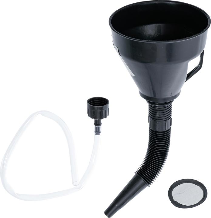 Image du produit BGS Jeu d’entonnoirs de remplissage d’huile avec buse et tuyau flexibles Ø 135 mm 3 pièces