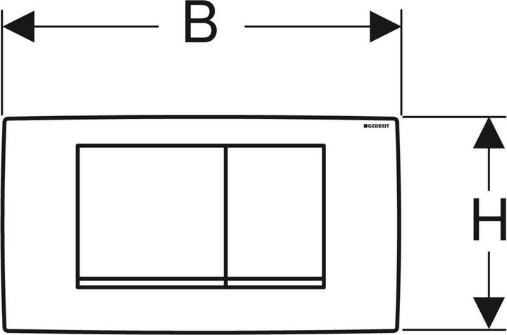 Produktbild Geberit Betätigungsplatte Twinline 30