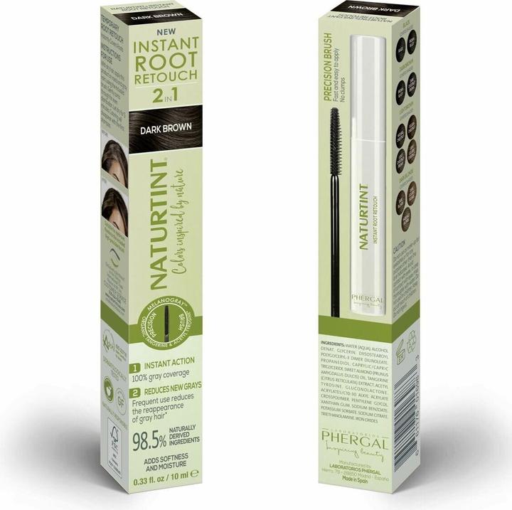 Produktbild Naturtint INSTANT ROOT RETOUCH temporärer Grauabdeckung 2 in 1 (Dunkelbraun)