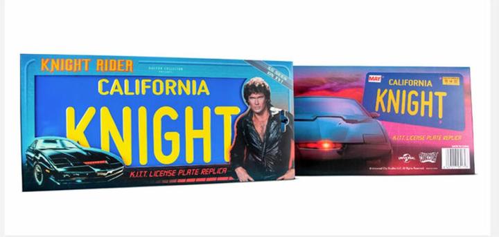 Actual product image Doctor Collector Knight Rider plaque d'immatriculation