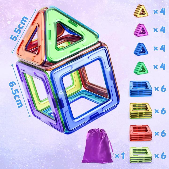 Immagine prodotto Cooljoy 40-teiliges Set magnetischer Bausteine