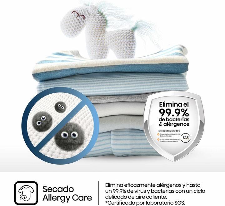 Immagine prodotto Hisense DH3S902BW3 Asciugabiancheria 9Kg Classe A (9 kg, A destra)