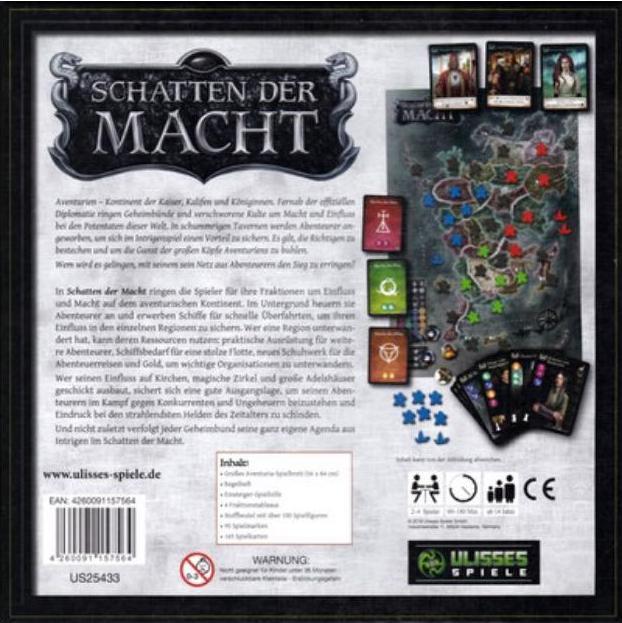 Immagine prodotto Shadow of Power - Gioco base, gioco da tavolo, 1-4 giocatori, da 14 anni (DE edition) (Tedesco)