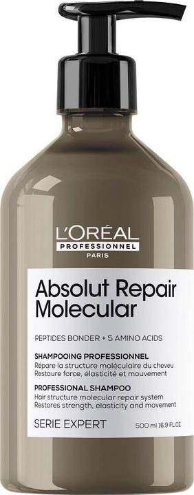 Image du produit L'Oréal Paris Shampooing Absolut Repair Molecular Professional (500 ml, Shampoing liquide)