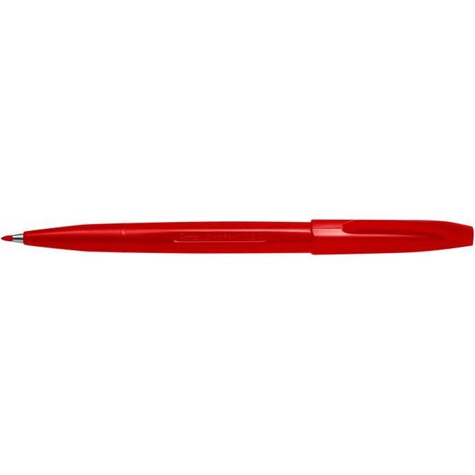 Pentel, Schreibstifte, Faserschreiber SignPen S520 0,8mm rot (Rot, 12 x)