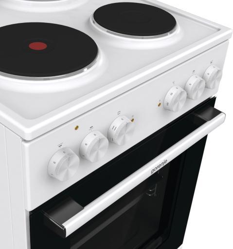 Produktbild Gorenje GE5 A22 WH ws Standherd A 50cm 4Kochplatten 70L 6Heizarten