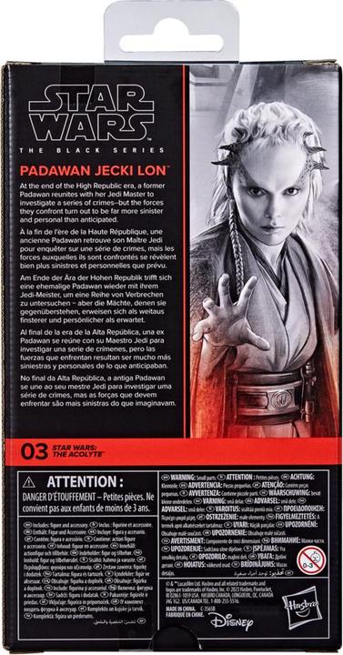 Image du produit Hasbro Star Wars : The Acolyte Black Series Figurine Padawan Jecki Lon 15 cm