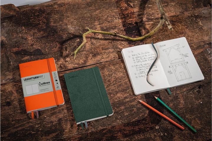 Actual product image Leuchtturm1917 Notebook (B6+, Checked, Hardcover)