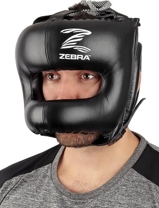 Produktbild Zebra Athletics Leder Box Kopfschutz (M, S)