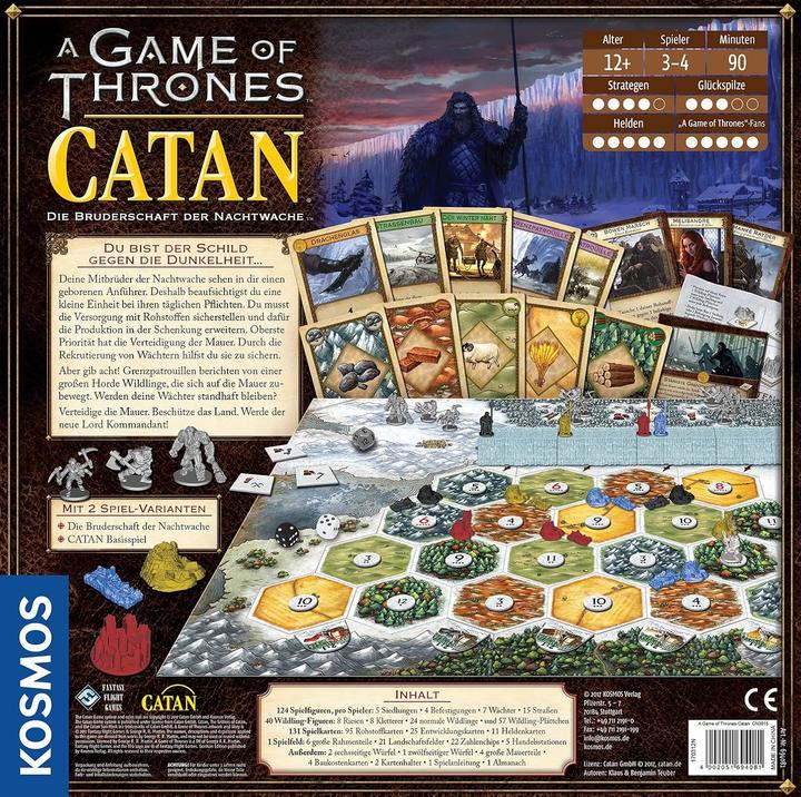 Actual product image Kosmos Catan Game of Thrones (German)