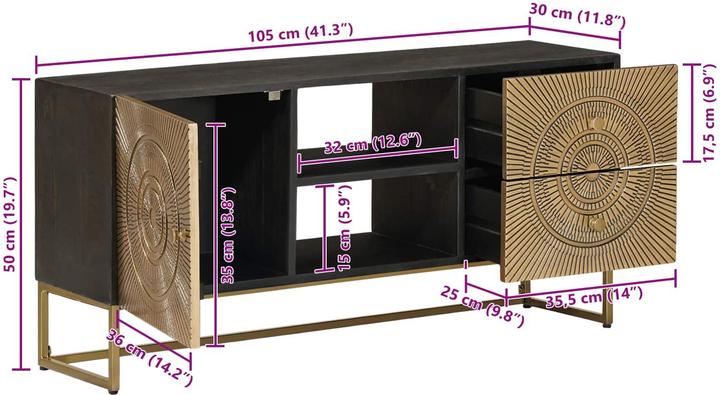 Image du produit vidaXL TV-Ständer (105 x 30 x 50 cm)