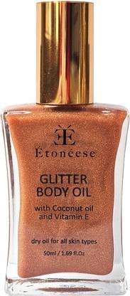 Image du produit Etoneese Huile sèche pour le corps aux particules d'or bronzage 50ml (Huile pour le corps, 50 ml)