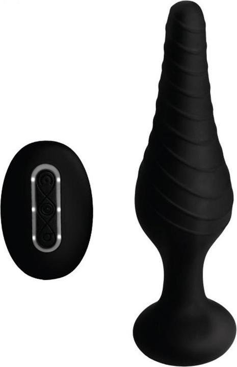 Actual product image Shots Silicone Vibrating Anal Plug with Remote Control