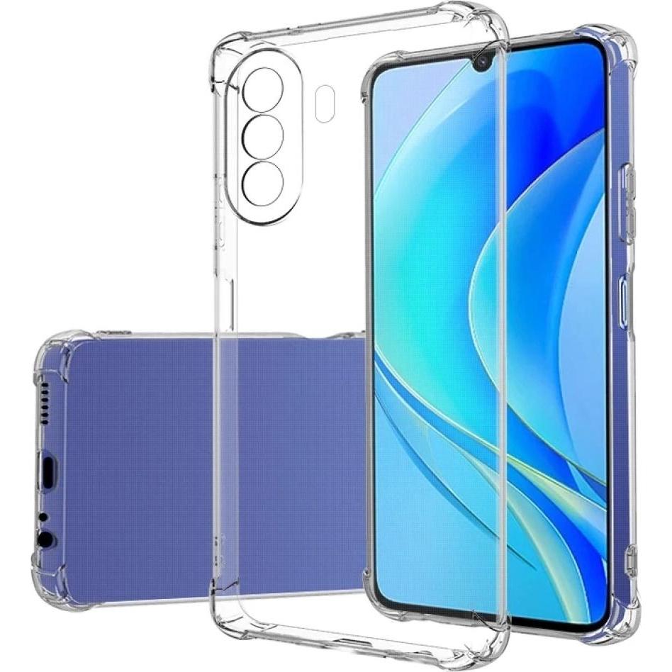 Screenguard Huawei Nova Y70 Hülle Crystal Soft Airbag Bumper (Huawei Nova Y70), Smartphone Hülle, Transparent