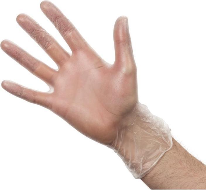 Produktbild Vogue Vinylhandschuhe transparent gepudert XL - Stk (XL)