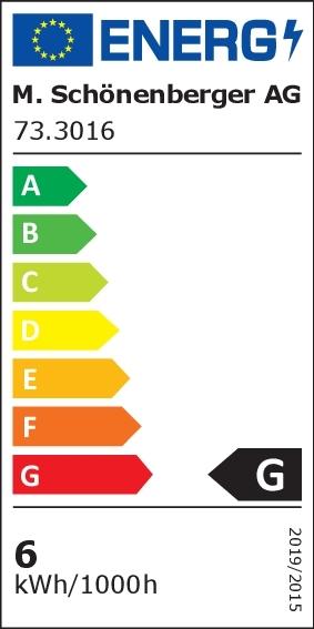 Label énergétique Schönenberger Spot encastré de sol à LED DISC III (500 lm, IP67)