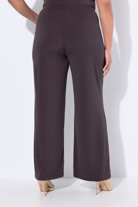 Immagine prodotto Ulla Popken Pantaloni in jersey dal taglio della gamba ampio con cintura elastica, fino alla taglia 72/74 (62, 64)