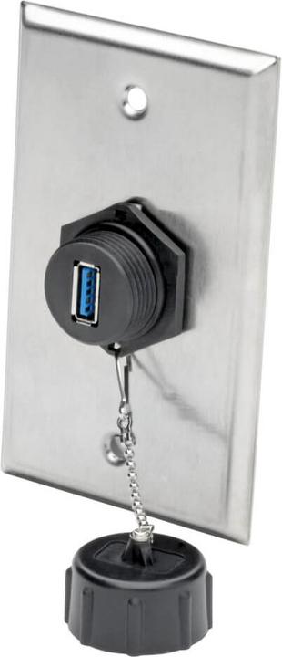 Produktbild Eaton TRIPPLITE USB 3.0 Coupler SuperSpeed 3.0/3.1 Industrial - USB-A F/F Shielded IP68 Dust Cap TAA