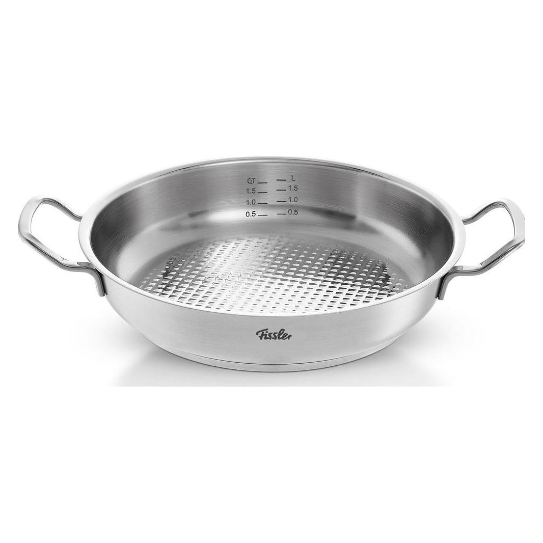 Fissler Original-Profi Collectie Opscheppan 24 Cm, Pan + Steelpan, Zilver