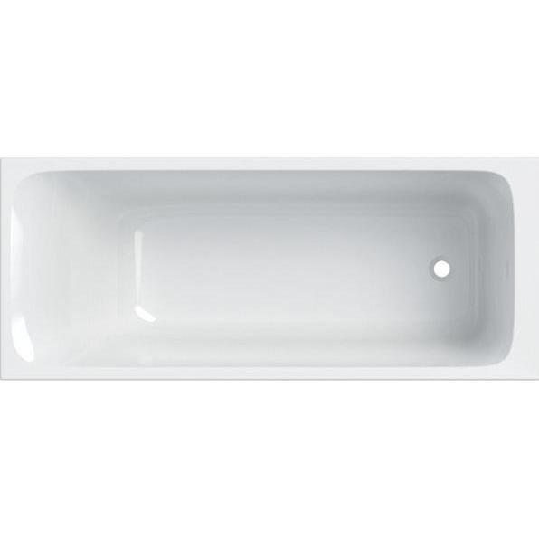 Geberit, Badewanne, Rechteckbadewanne Tawa, 170 x 75 cm, schmaler Rand, weiss/glänzend (164 l, 76 cm, 55 cm)
