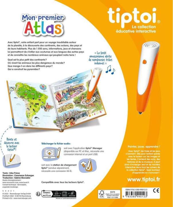 Immagine prodotto tiptoi Mon premier Atlas (Francese, Collettività, 2023)