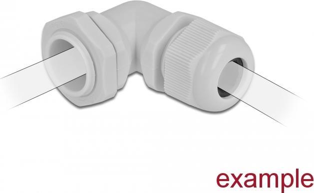 Actual product image Delock Cable gland 90° angled PG7 gray