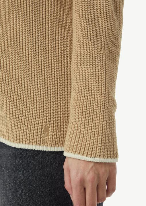 Produktbild Comma Strickpullover Strickpullover aus Baumwolle mit überschnittenen Schultern (38)