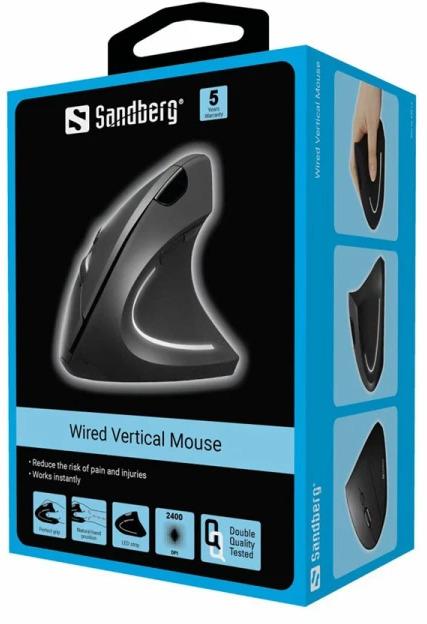 Actual product image Sandberg Wired Vertical Mouse (Cable)