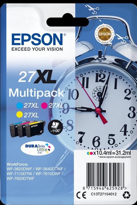 Actual product image Epson 27XL Multipack - 3 ml - XL - Yellow, Cyan, Magenta (M, C, Y)