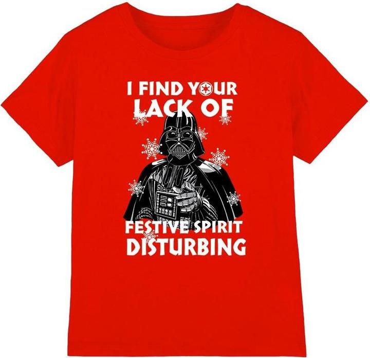 Produktbild Star Wars Lack Of Spirit TShirt weihnachtliches Design (140)