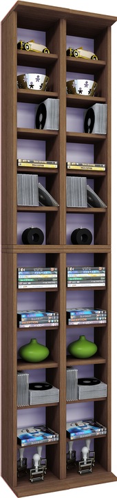 Produktbild VCM Holz CD DVD Stand Regal Almera (42 x 20 x 180 cm)