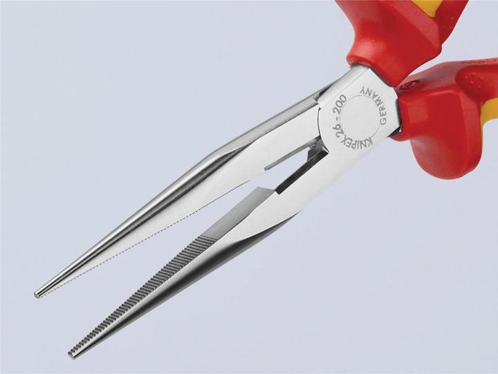 Actual product image Knipex Vde Long Snipe Nose Side Cutting Pliers 200mm (200 mm)