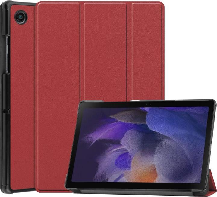 Cover-Discount Galaxy Tab A8 10.5 - Tri-fold Smart Case wijnrood (Galaxy Tab A8)
