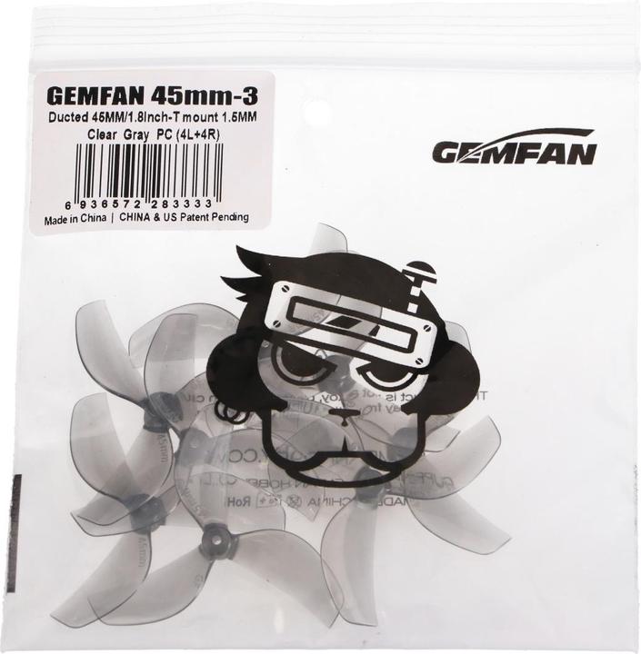 Actual product image BetaFPV Gemfan 45mm three-blade propeller (Propeller protection, BetaFPV Aquila16 FPV)