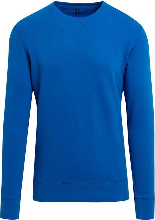 Actual product image Build Your Brand Mens Plain Light Crewneck Sweater (M)