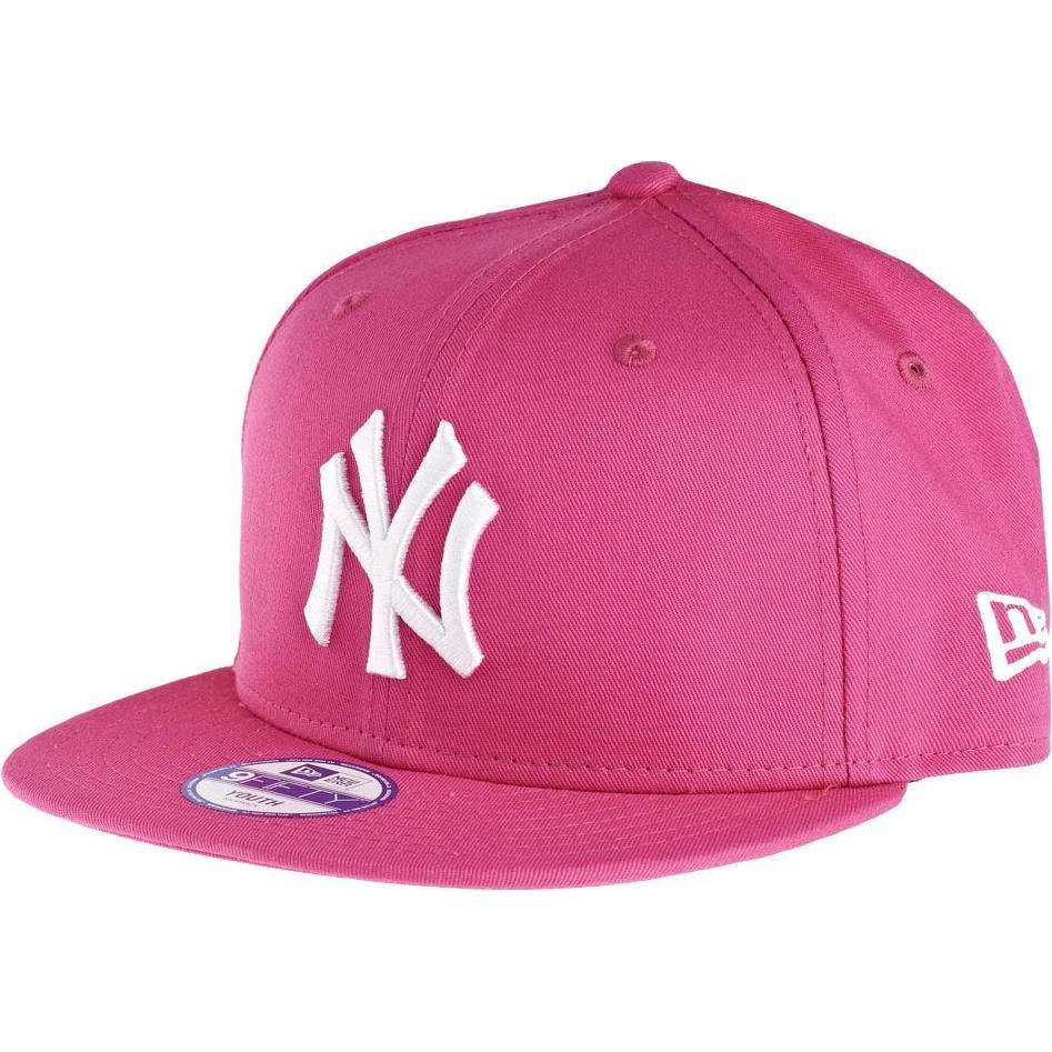New Era, Unisex, Cap, 9FIFTY MLB NY Yankees Essential Kids, Pink, Weiss, (54, 55, 56)