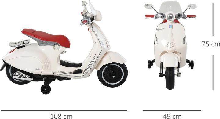 Image du produit Homcom Véhicule électrique Moto pour enfants avec musique MP3 Éclairage (6 V)